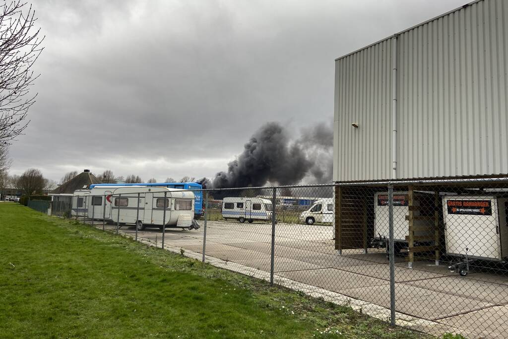 Grote Brand op industrieterrein Noordesluis