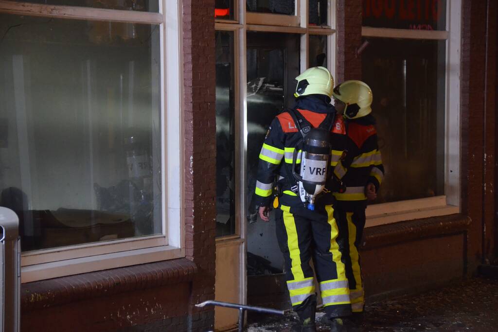 Brand achter de voordeur van Pizzeria Rigoletto