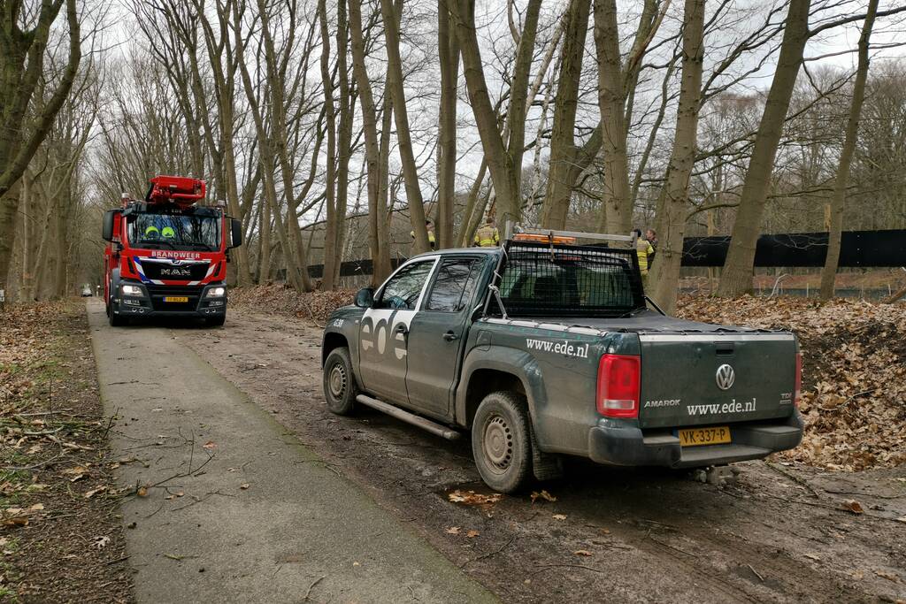 Boom dreigt op A12 te vallen