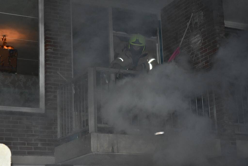 Frituurpan vliegt in brand