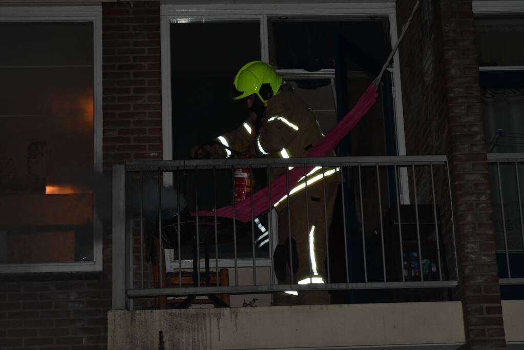 Frituurpan vliegt in brand