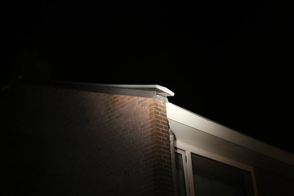 Dakrand los door harde wind