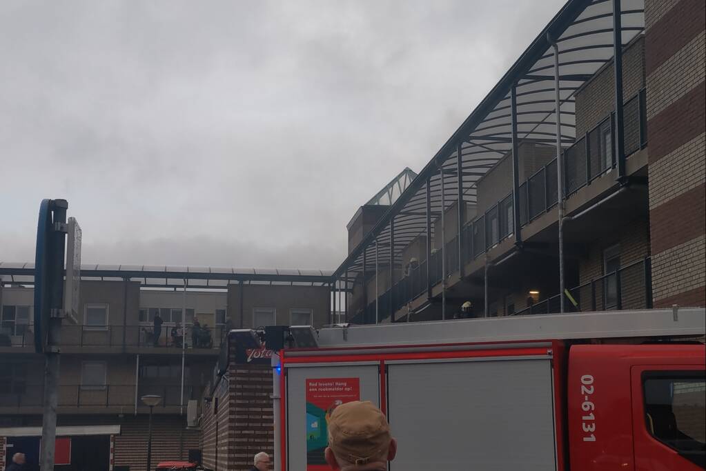 Appartementen ontruimd na brand in keuken