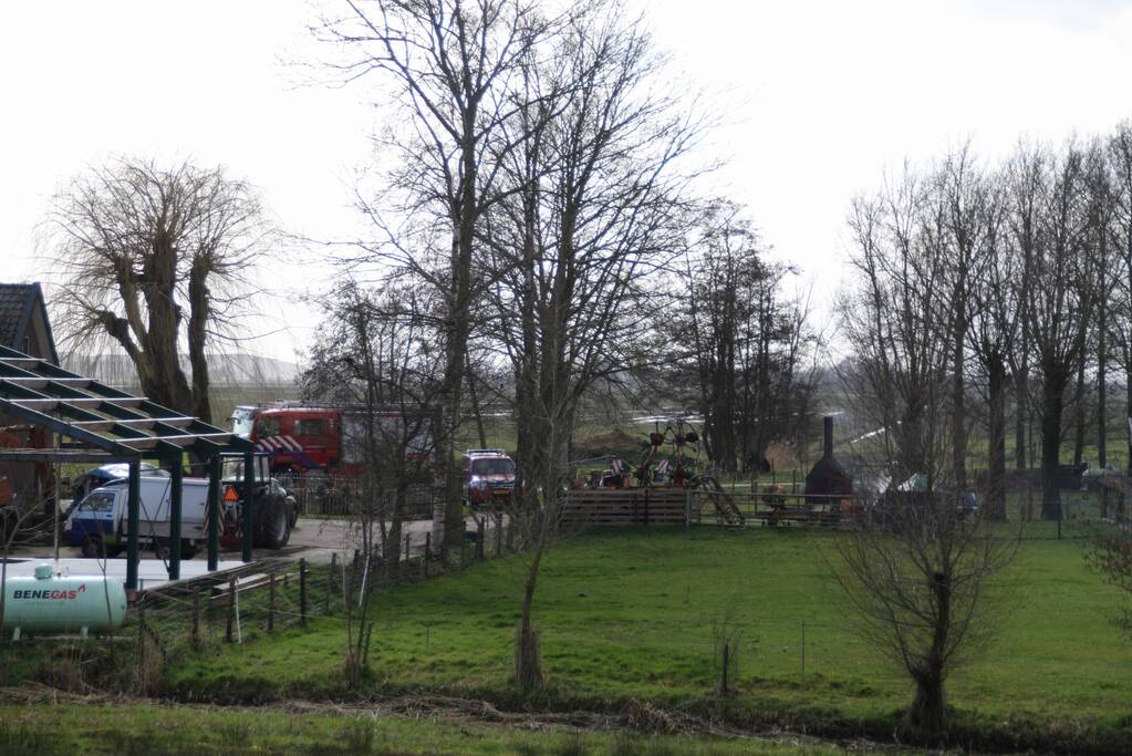 Grote inzet voor brand op vaartuig