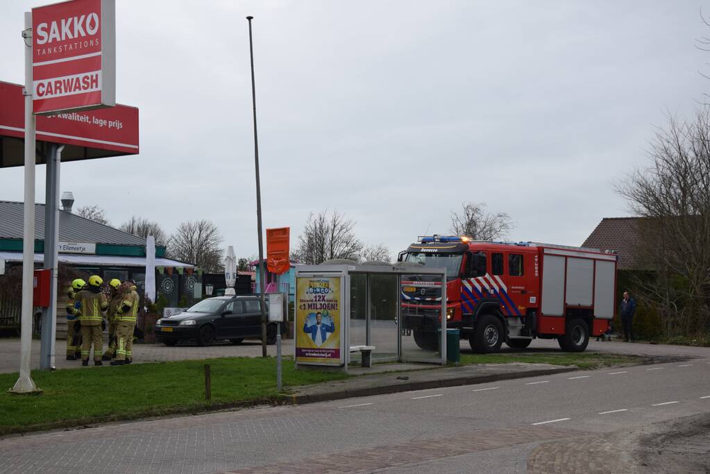 Persoon gewond door CO-vergiftiging Sakko tankstation