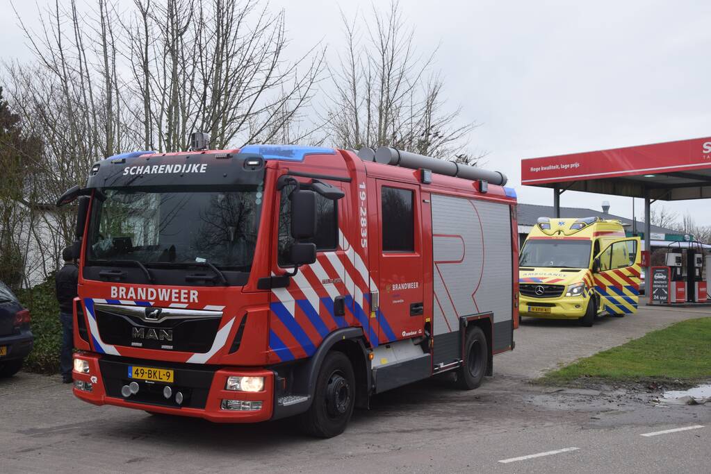 Persoon gewond door CO-vergiftiging Sakko tankstation
