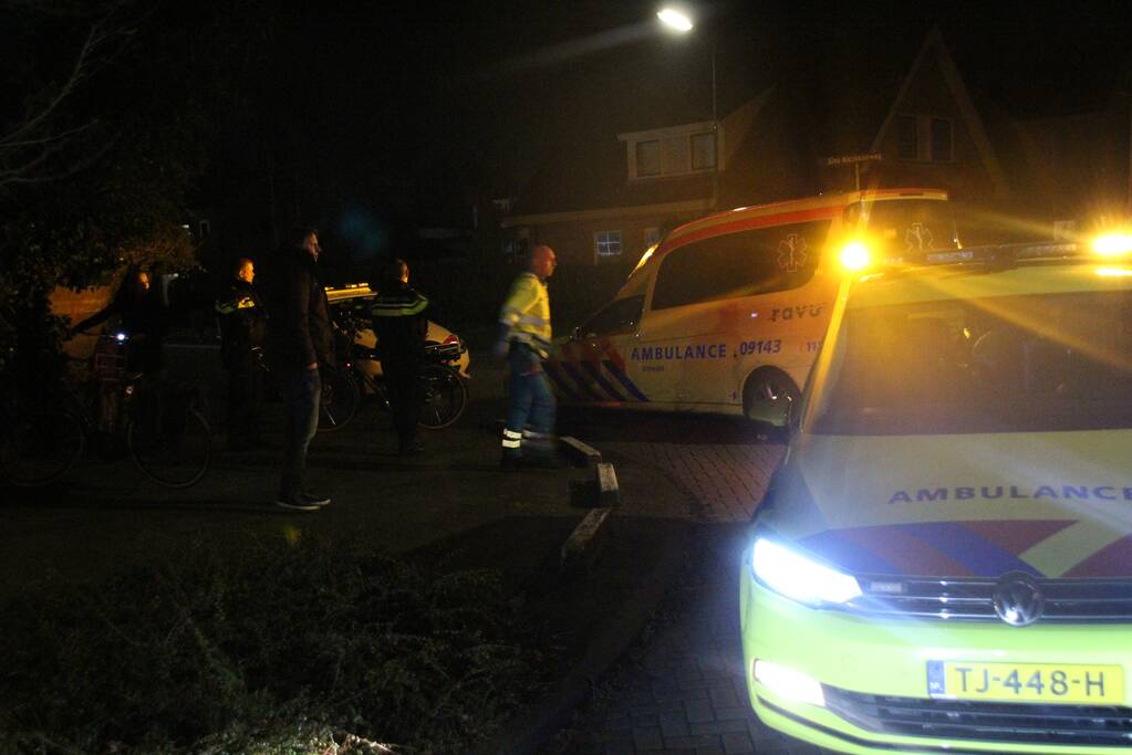 Dronken man gewond na valpartij