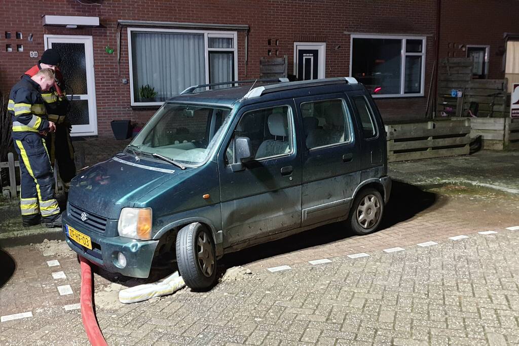 Olie in riool door kapotte auto