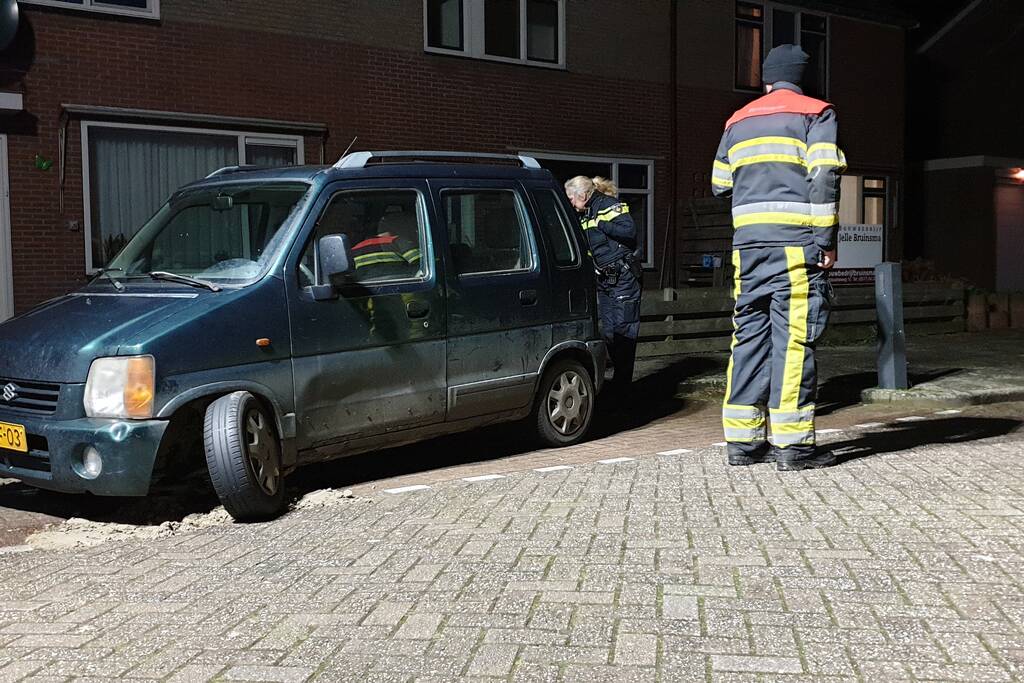 Olie in riool door kapotte auto