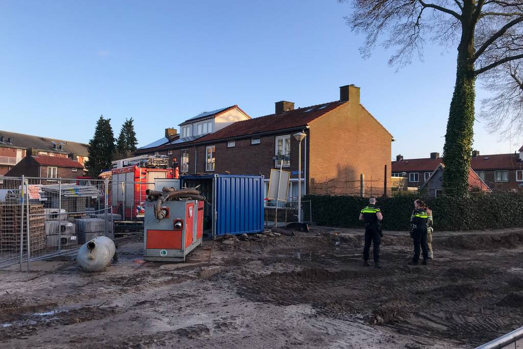 Gasleiding geraakt bij graafwerkzaamheden