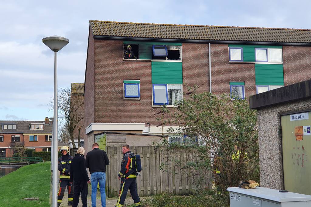 Veel schade aan woning na brand