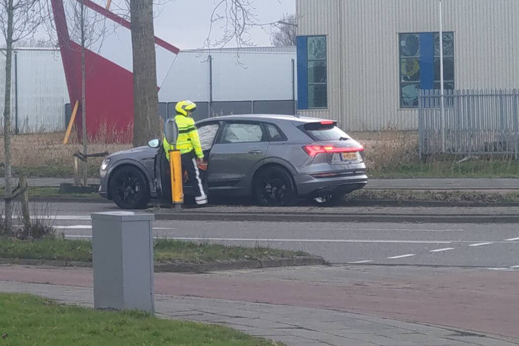 Auto flink beschadigd bij ongeval