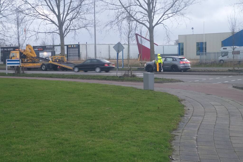 Auto flink beschadigd bij ongeval