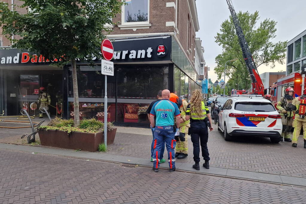 Restaurant Damas ontruimd door brand