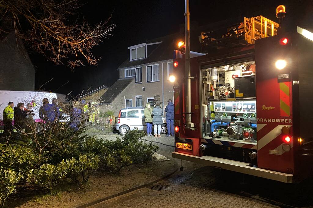 Woning vol rook na brand door kortsluiting