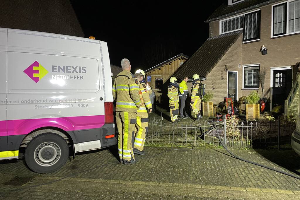 Woning vol rook na brand door kortsluiting