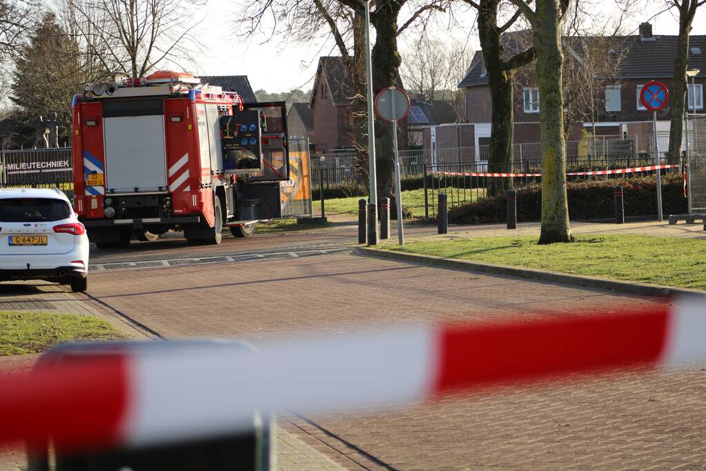 Gasleiding geraakt bij sloopwerkzaamheden