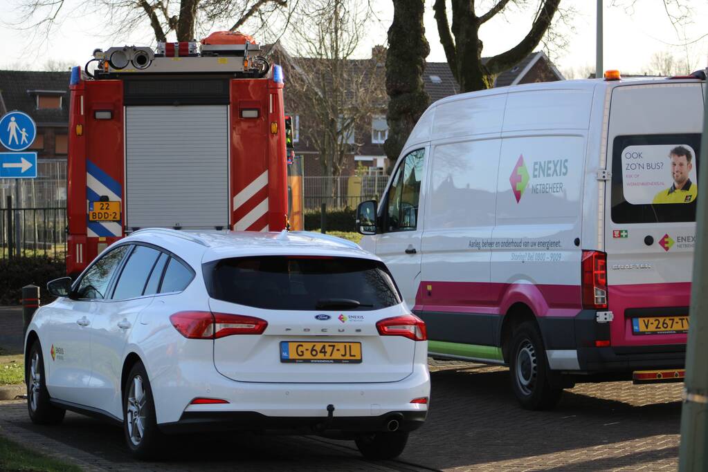 Gasleiding geraakt bij sloopwerkzaamheden