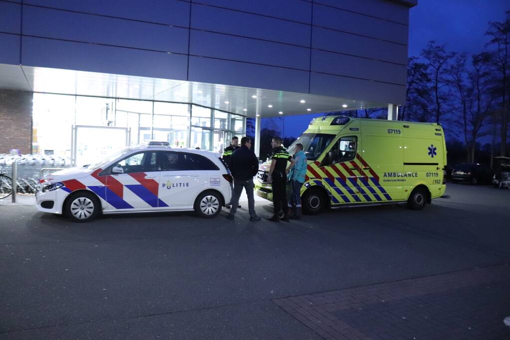 Persoon aangehouden na conflict in supermarkt
