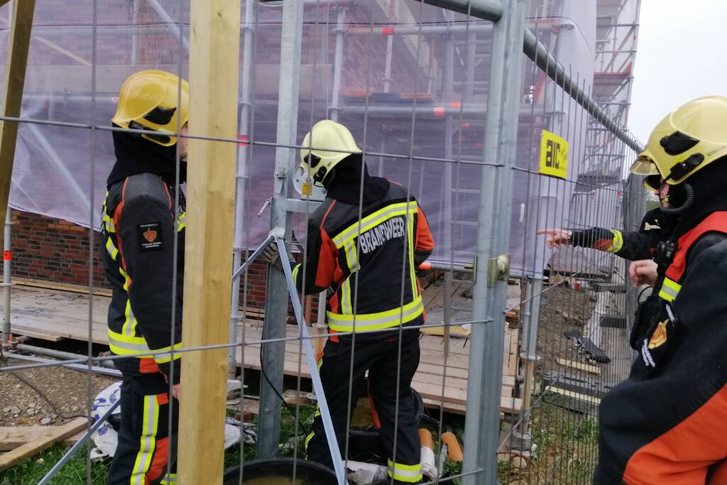 Bouwverlichting dreigt om te vallen