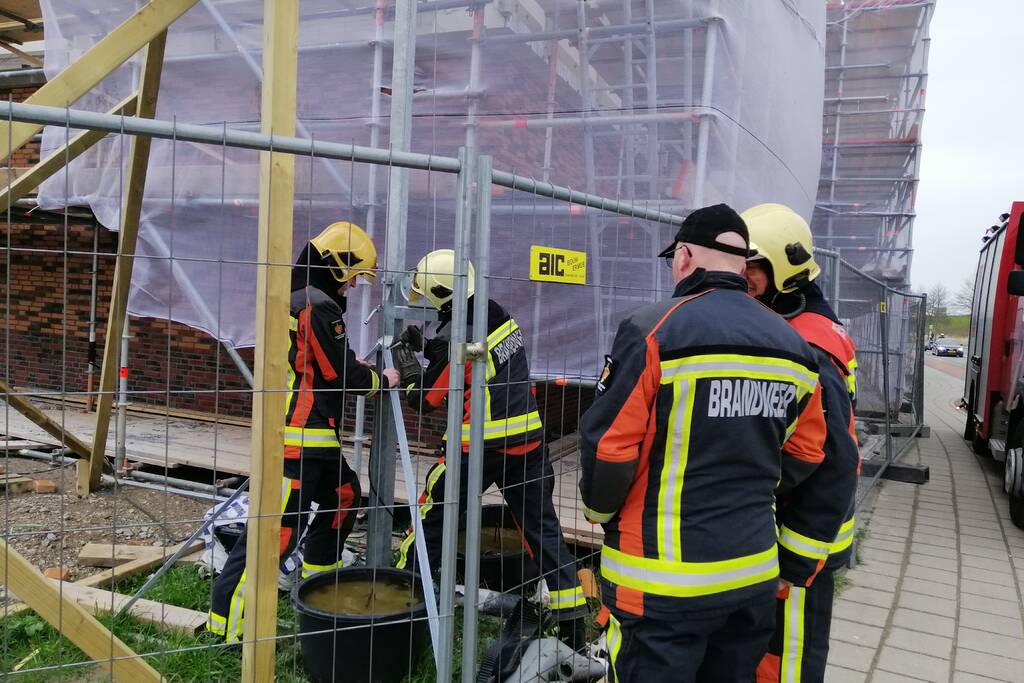 Bouwverlichting dreigt om te vallen