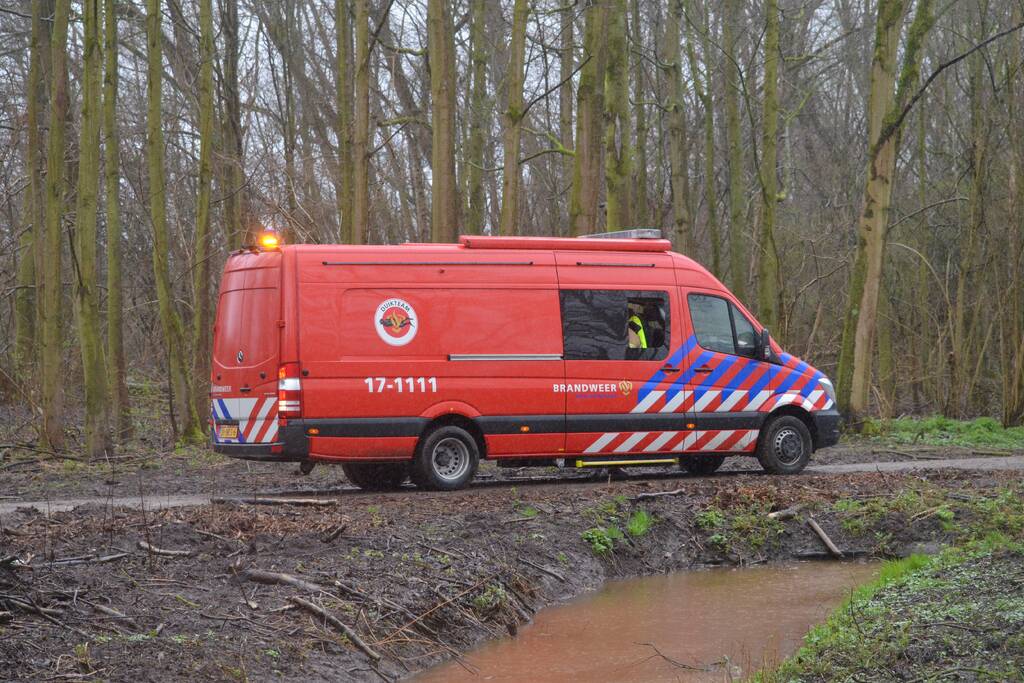 Zoektocht naar persoon te water