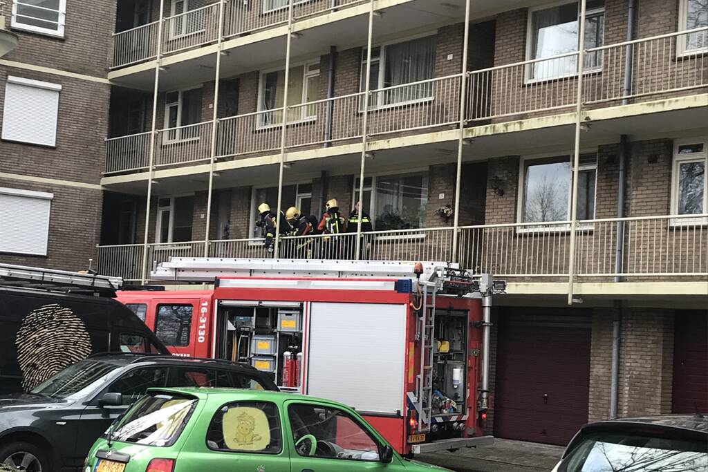 Combimagnetron vliegt in brand tijdens het bakken