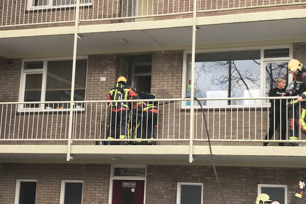 Combimagnetron vliegt in brand tijdens het bakken