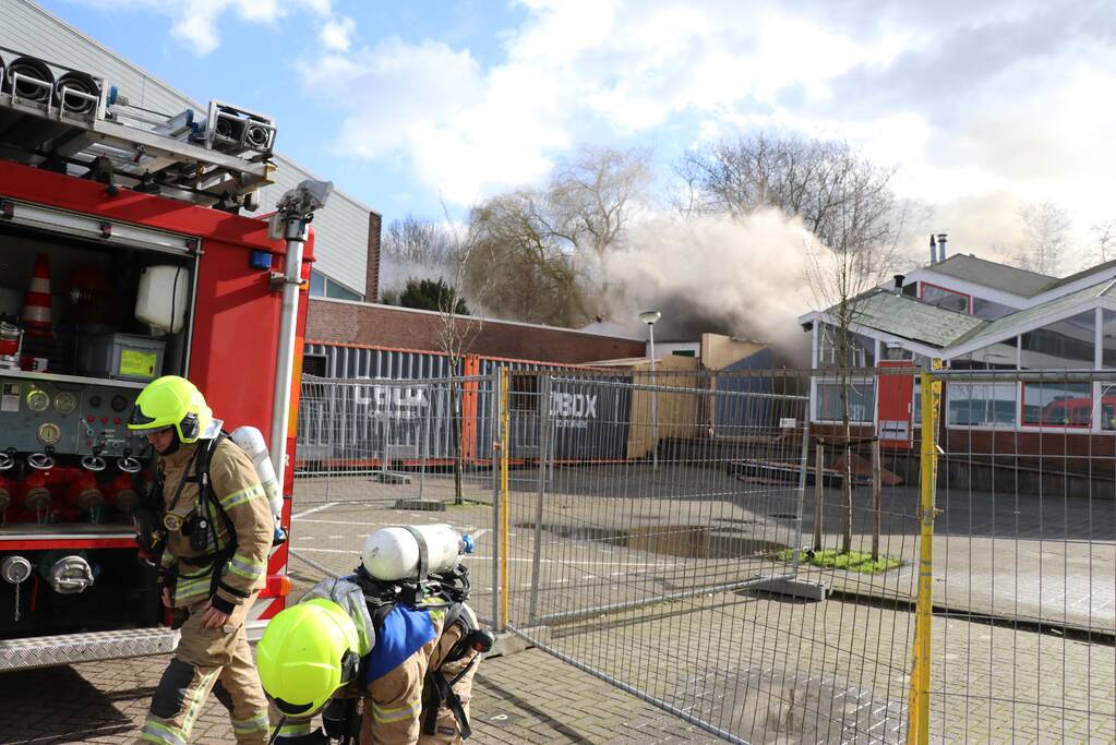 Uitslaande brand in slooppand