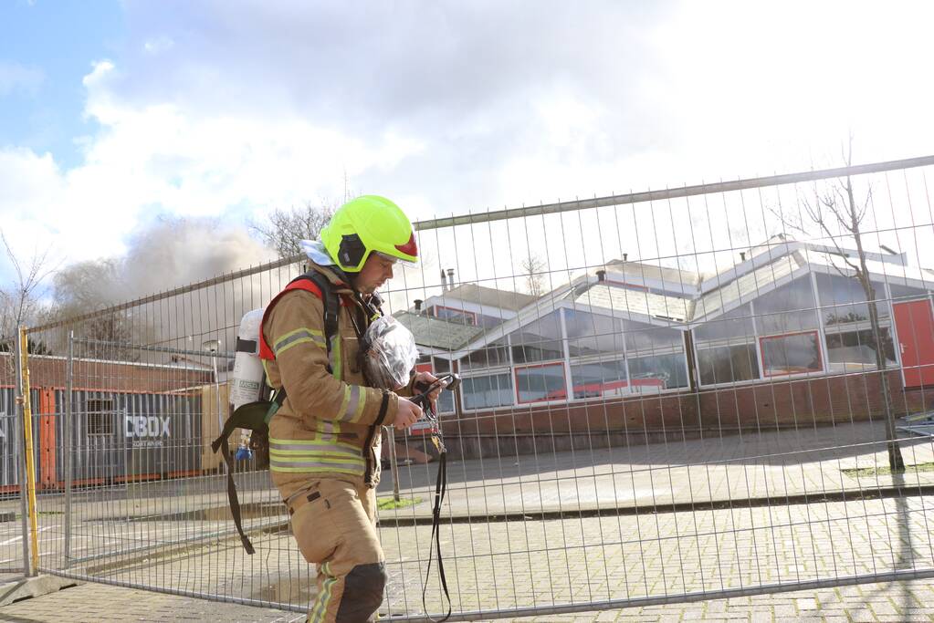 Uitslaande brand in slooppand