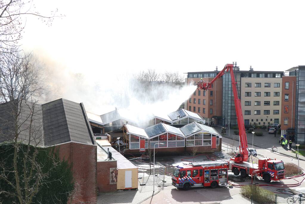 Uitslaande brand in slooppand