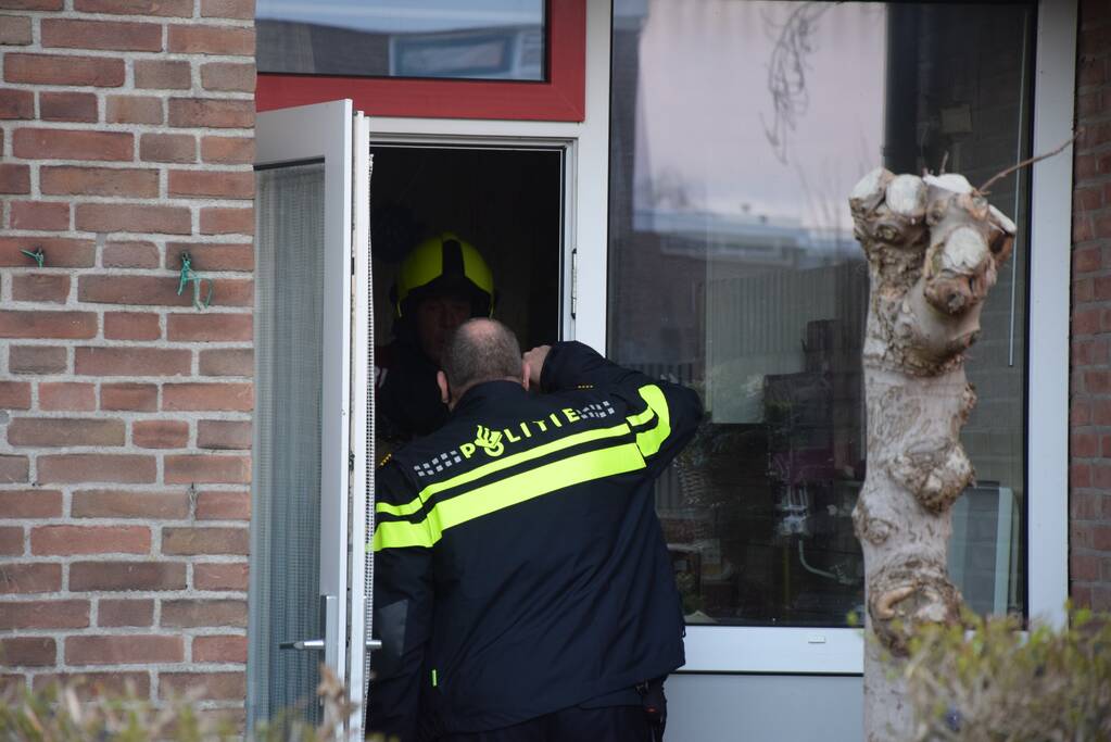 Geiser in woning vat vlam