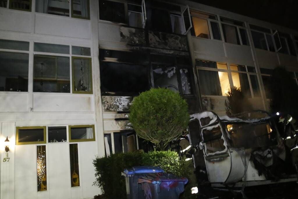 Brand verwoest caravan