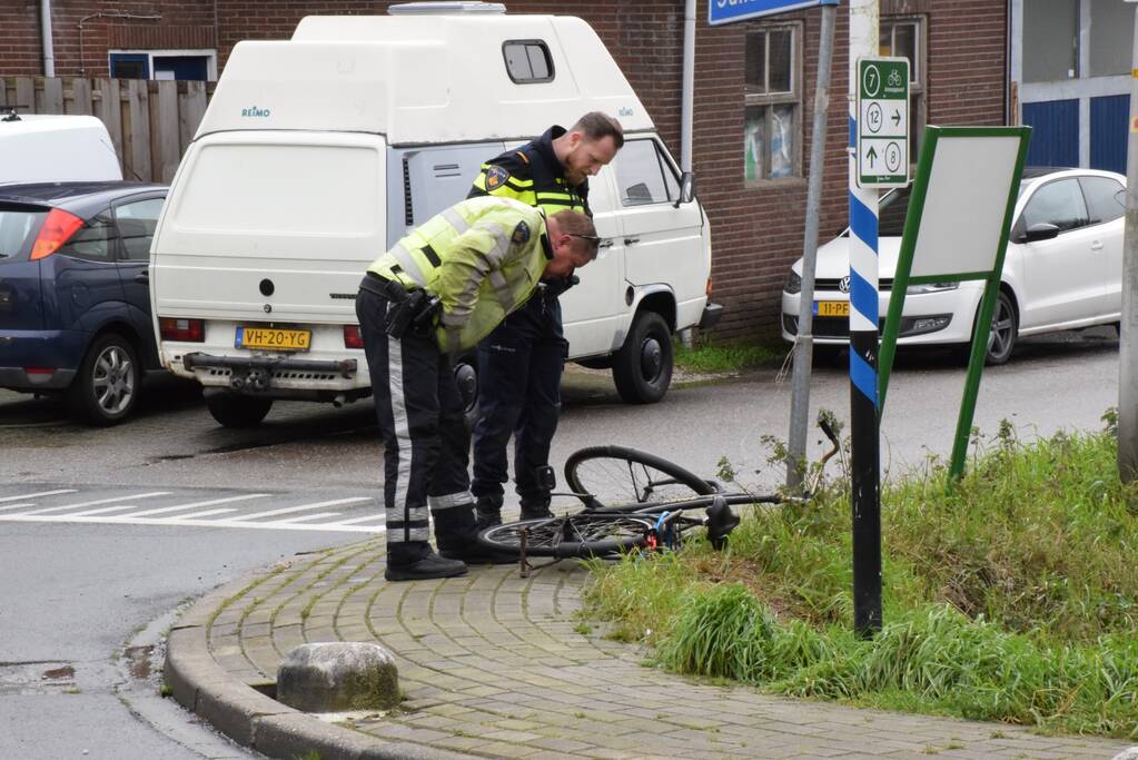Fietsster gewond bij aanrijding