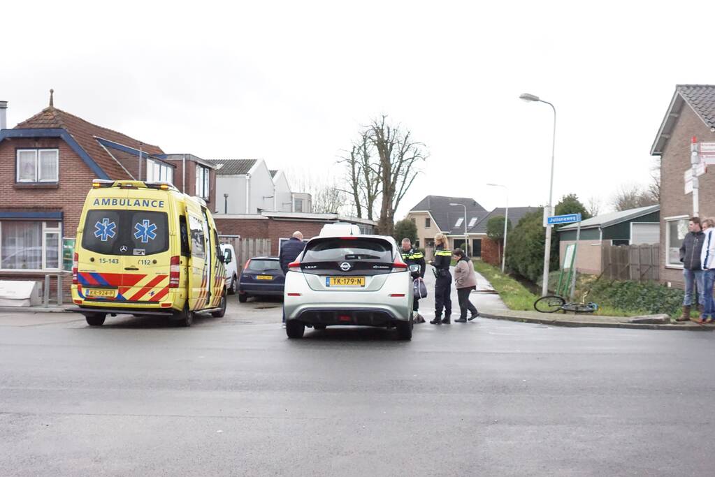 Fietsster gewond bij aanrijding