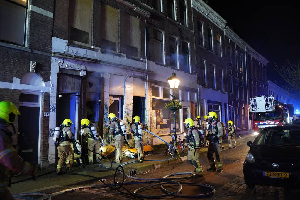 Drie gewonden na uitslaande brand in kraakpand