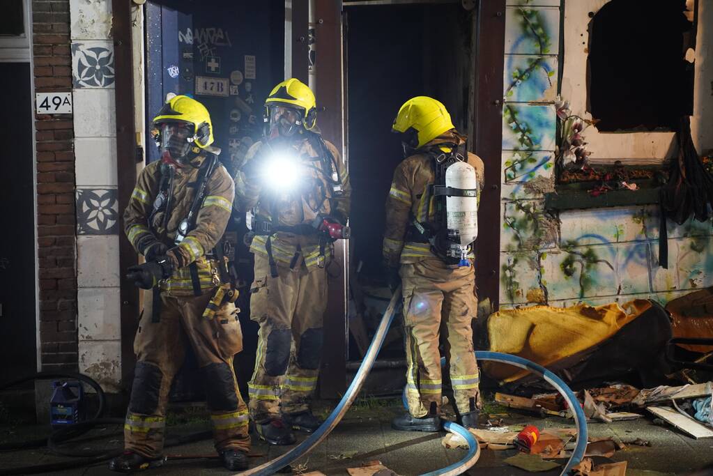 Drie gewonden na uitslaande brand in kraakpand