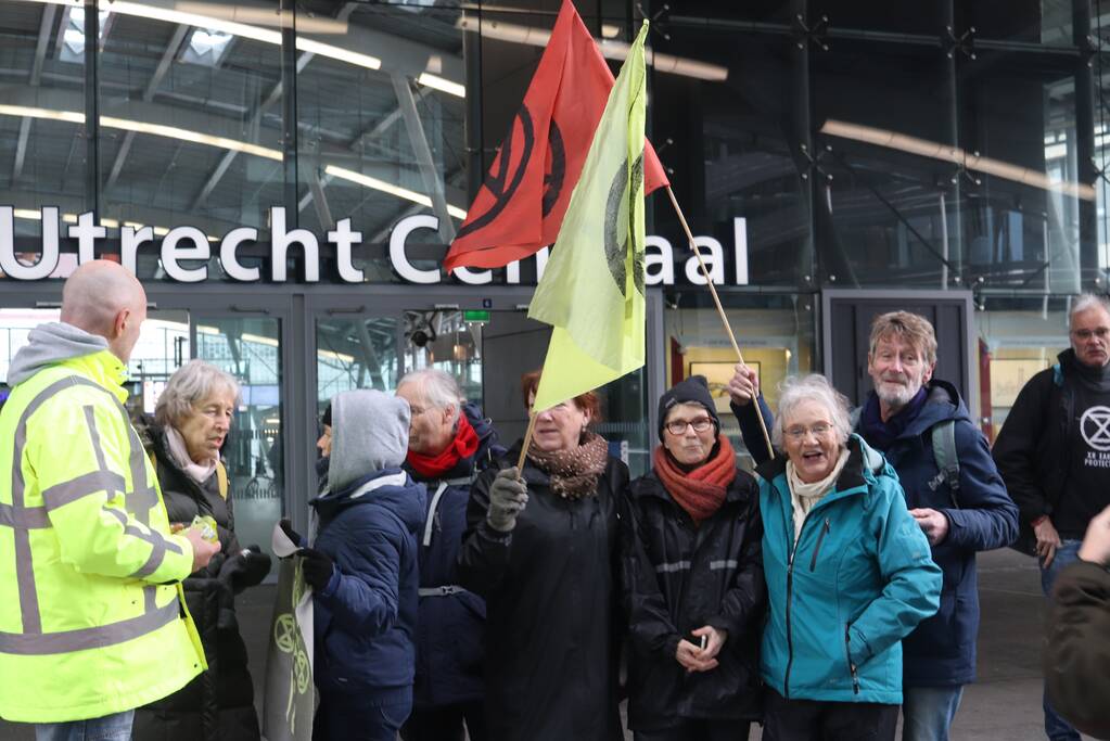 Demonstranten voeren actie tegen klimaat