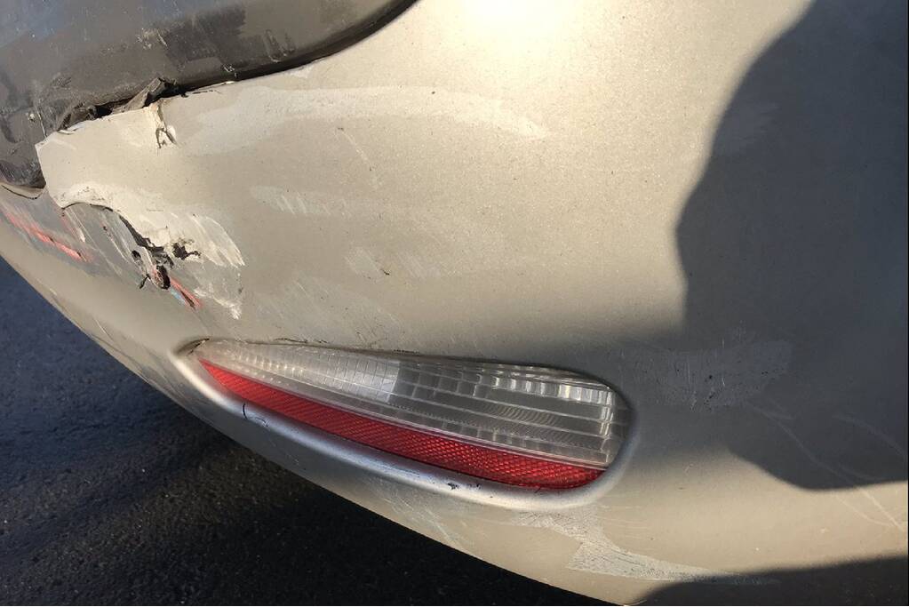 Auto's botsen op Volkerakbrug