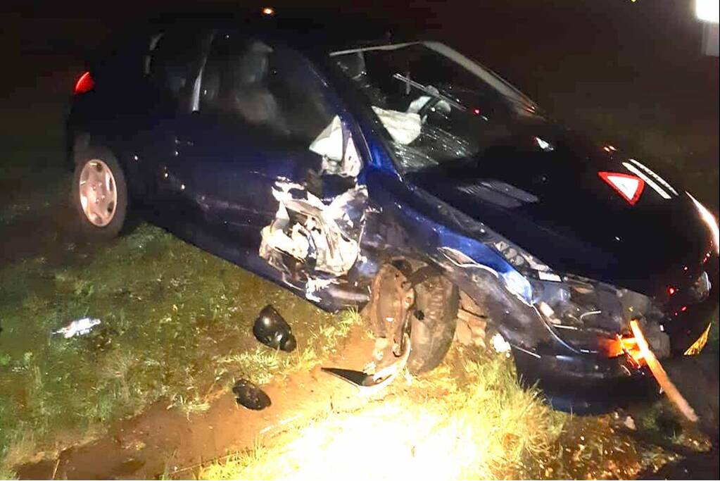 Spookrijder knalt op tegenligger