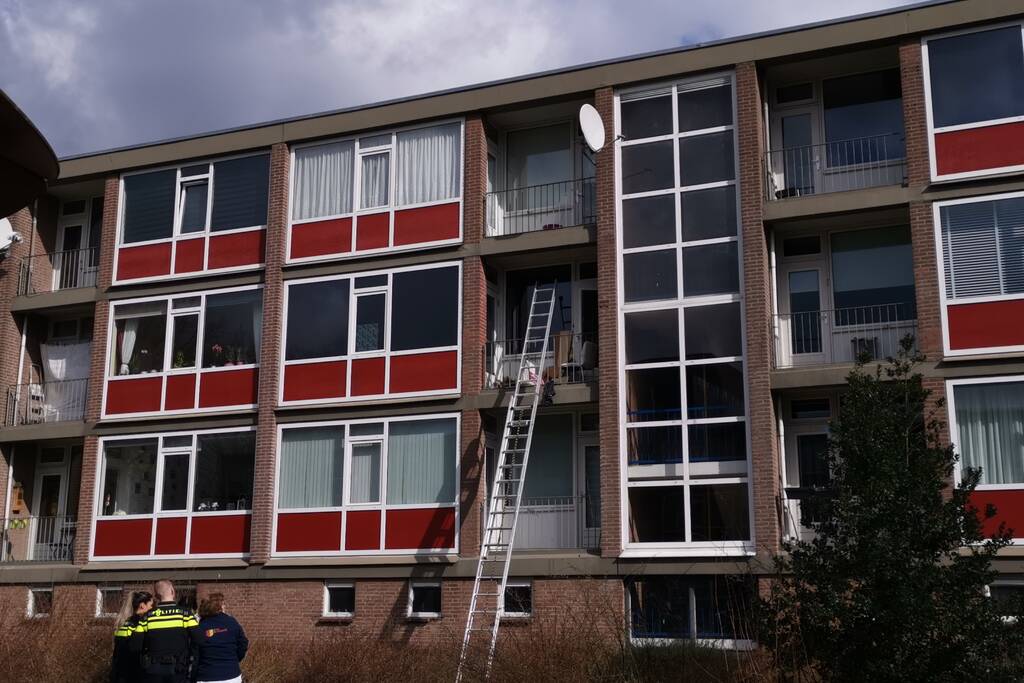 Brand in woning portiekflat