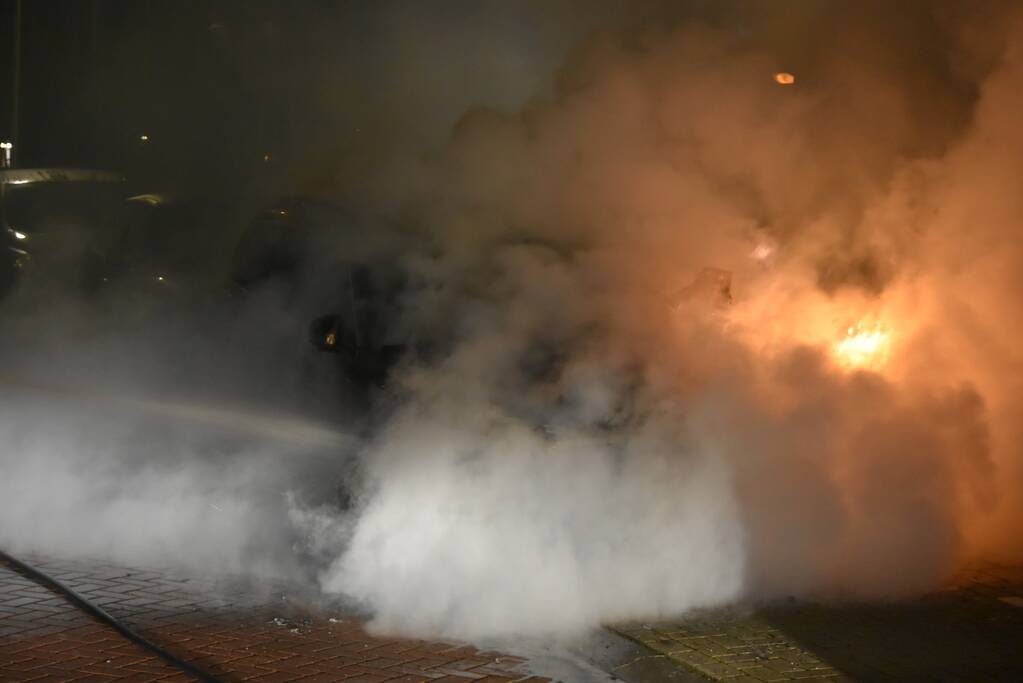 Auto flink beschadigd na brand