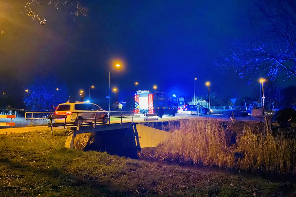 Bestuurder spoorloos na eenzijdig ongeval
