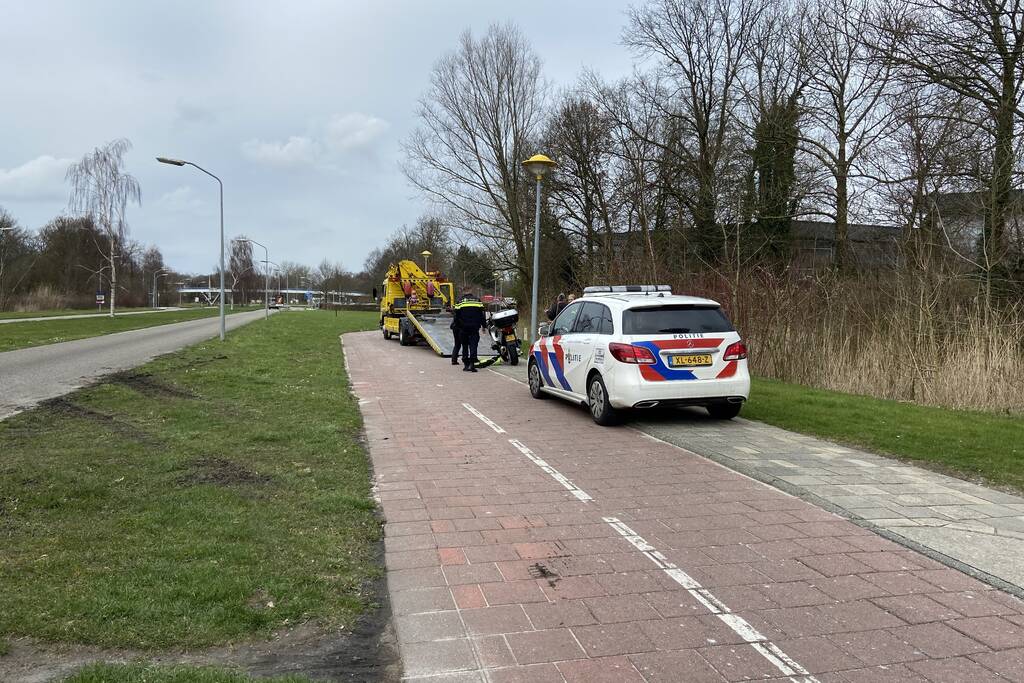 Motorrijder gewond na valpartij
