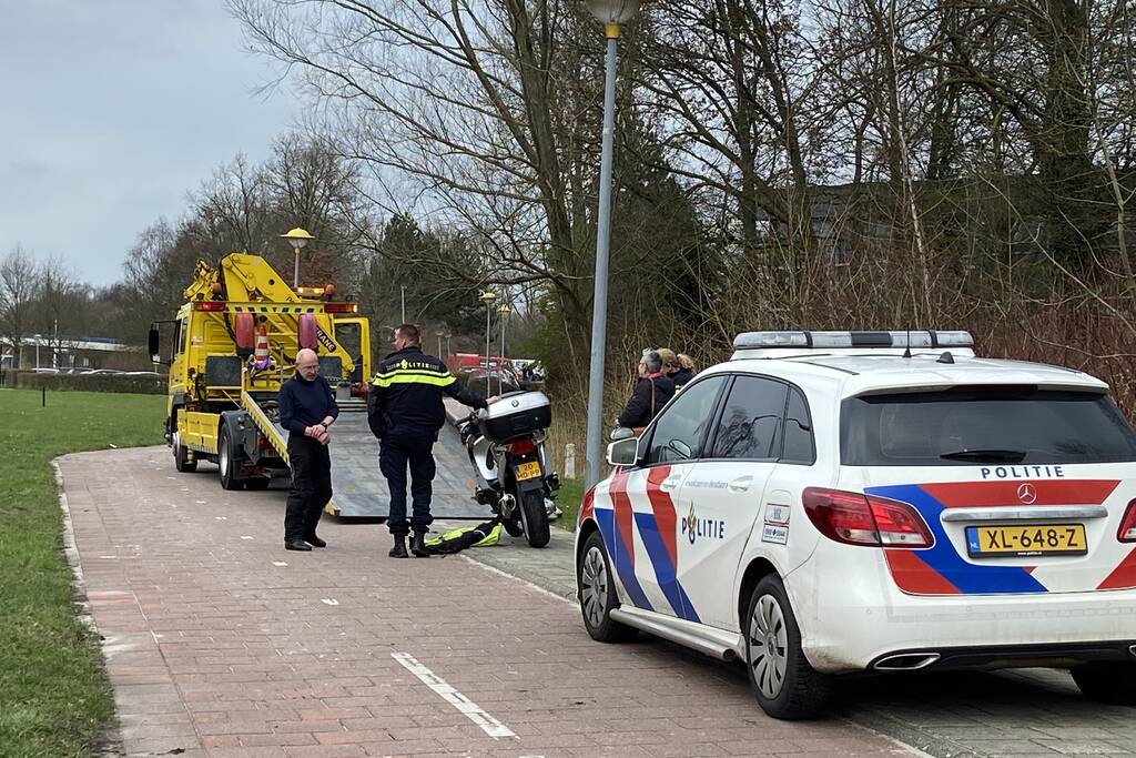 Motorrijder gewond na valpartij