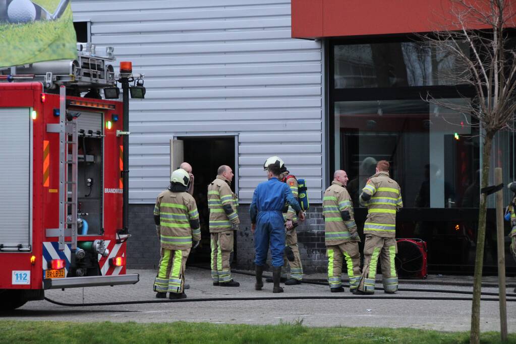 Brand in werkplaats Trilo