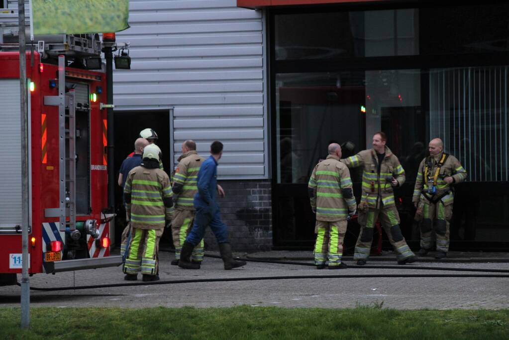 Brand in werkplaats Trilo