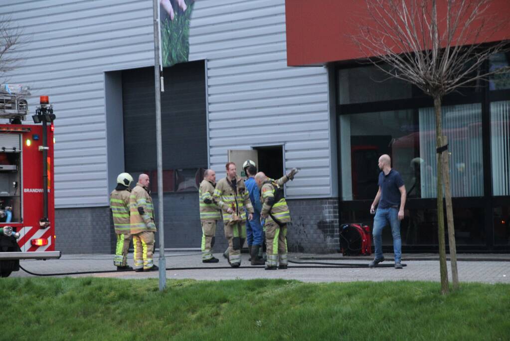 Brand in werkplaats Trilo