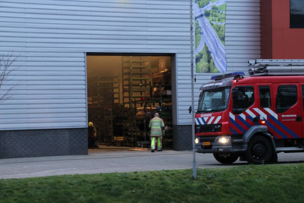 Brand in werkplaats Trilo