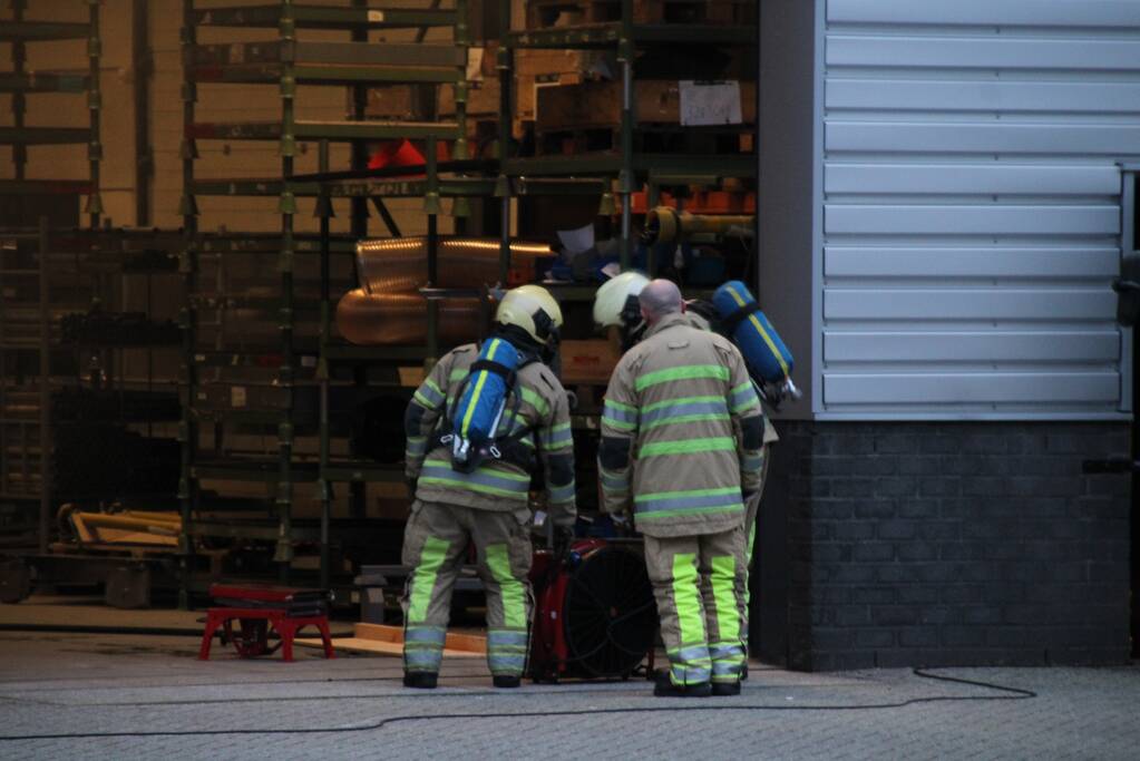 Brand in werkplaats Trilo